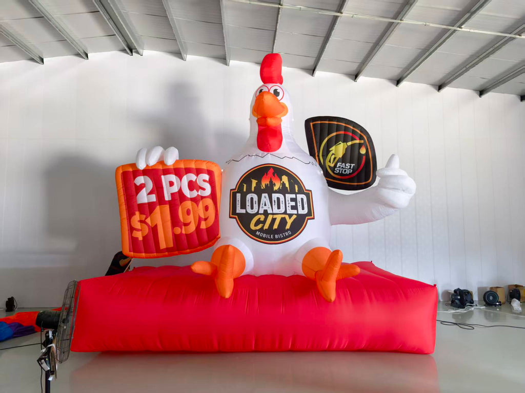 Deposit for Custom Order: 5.3x4.8m Inflatable Cartoon Chicken Model (4pcs)