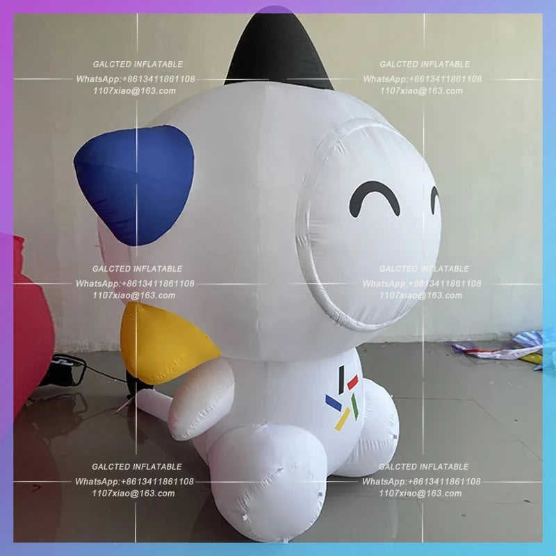 white five-pointed star Snowman Inflatable cartoon music small star model China Sports Lottery mascot advertisement decoration