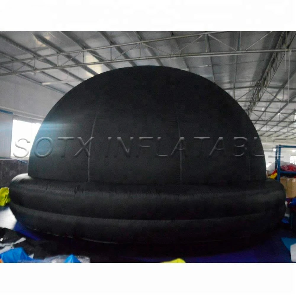 Education Event6 M Mobile Black Inflatable Planetarium Dome,360 Degree Astronomical Tent Movie Cinema Area For Scienc