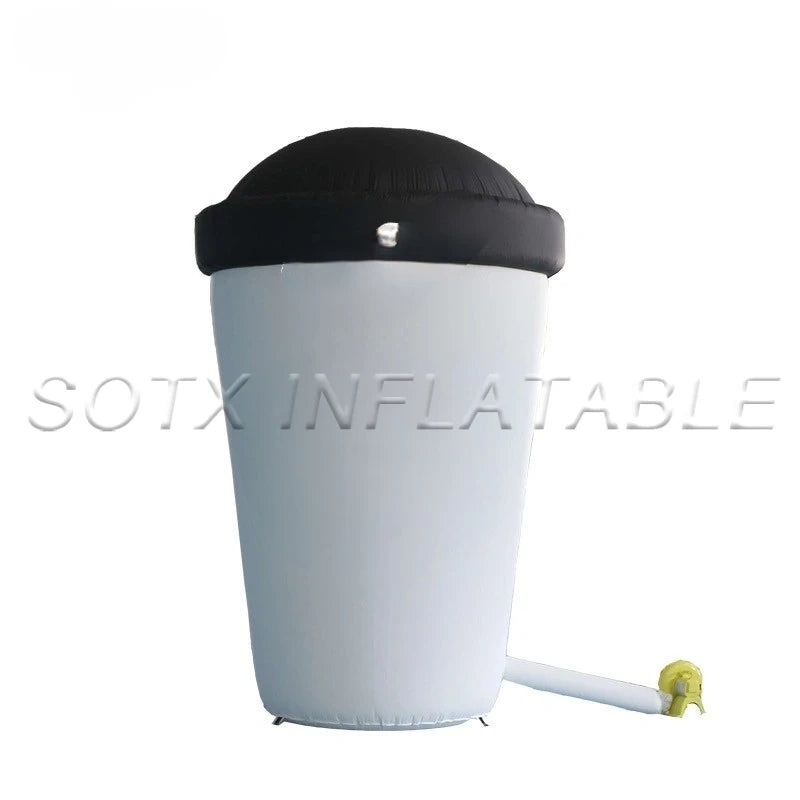 Business Store Party 3.6mH Giant Inflatable Coffee Cup Outdoor Inflatable Coffee Cup Cartoon Model for Advertising Event