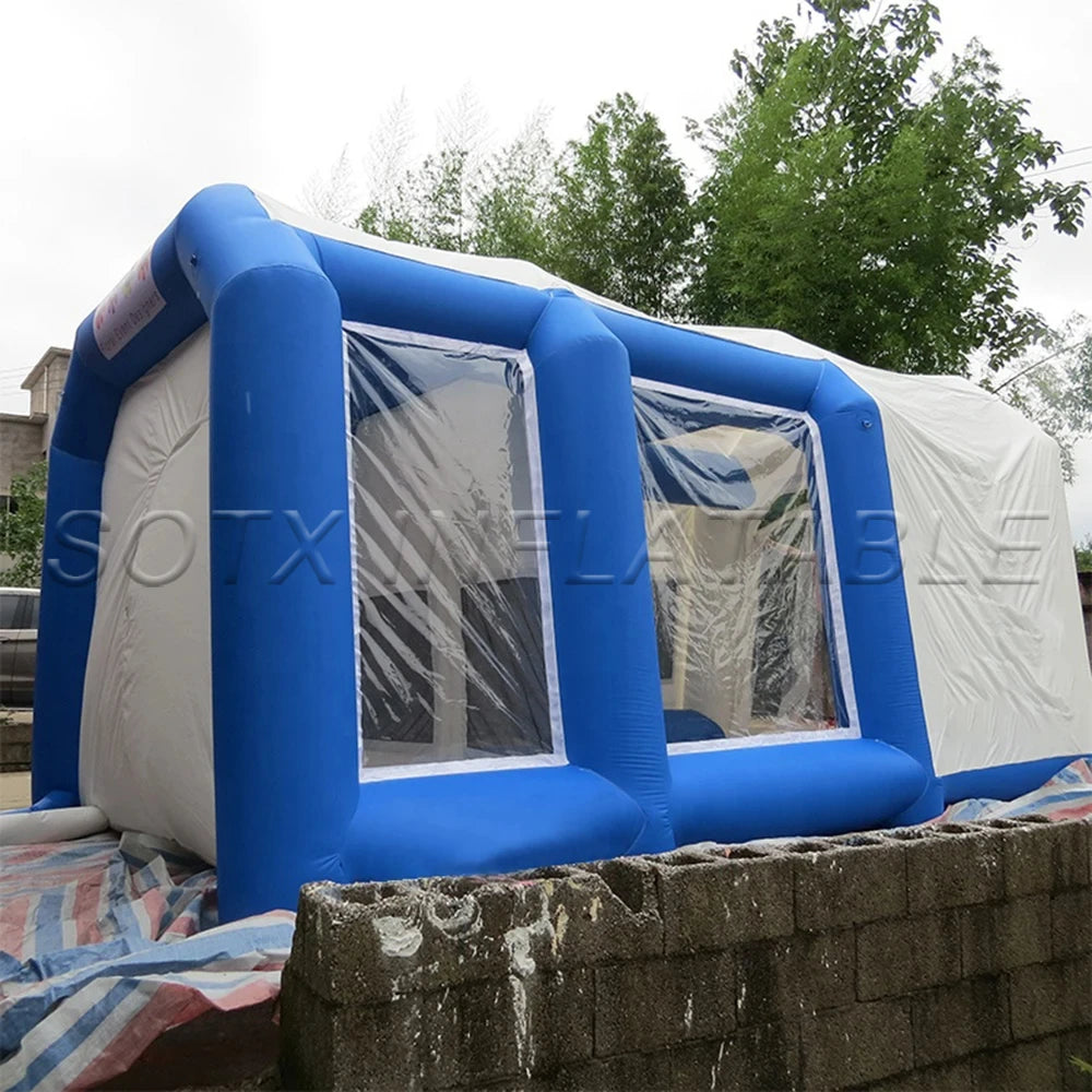 For Car Washing Hot salling Portable Inflatable Spray Booth Rental, Inflatable Paint Booth tent Hire Including Air Blower