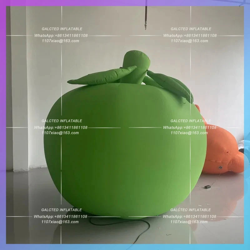 green apple fruit market mascot Large inflatable apple model decoration props can be customized