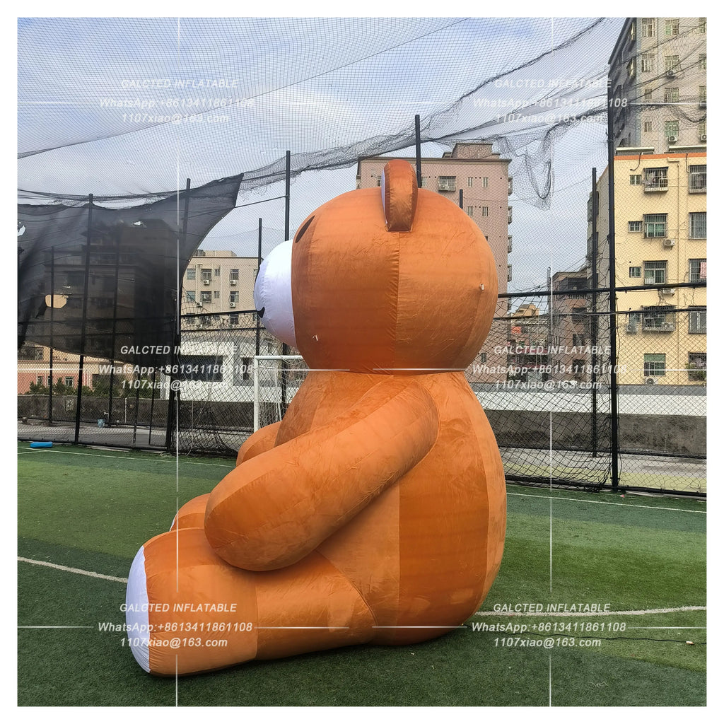 Inflatable Teddy Bear With Blower Giant Outdoor Advertising Display For Event Decoration And Promotion