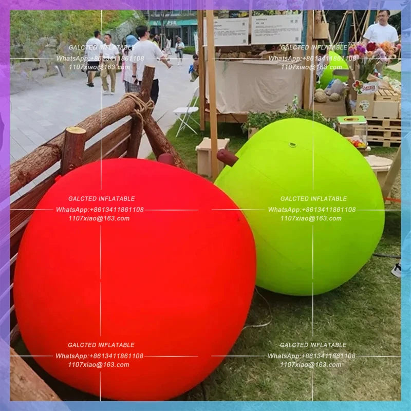 inflatable apple air mold  stage green apple red apple fruit crop bar Giant rural party atmosphere lighting props