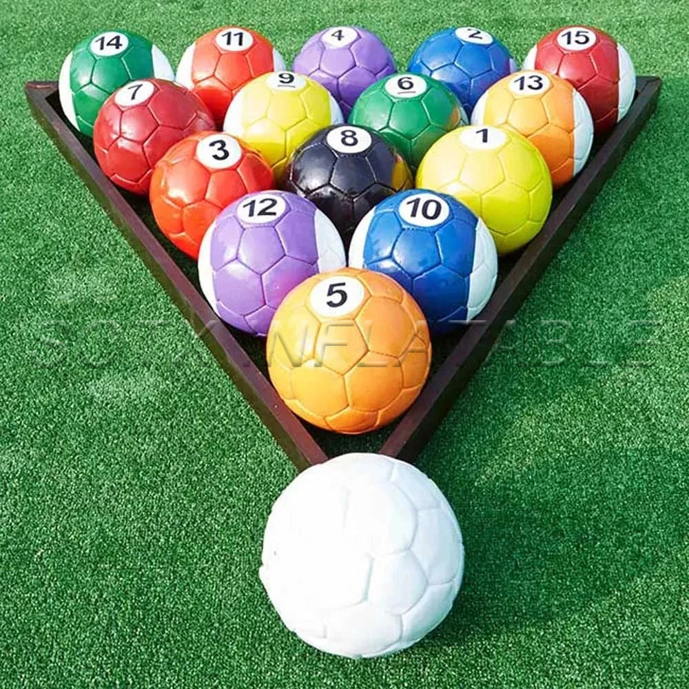 Billard For Interactive Game Large Footpool Inflatable Snooker Football Pool Table With 16 Balls Funny Inflatable Soccer