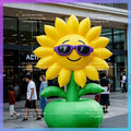 inflatable sunflower cool cartoon balloon Garden park decoration sunglasses flower model