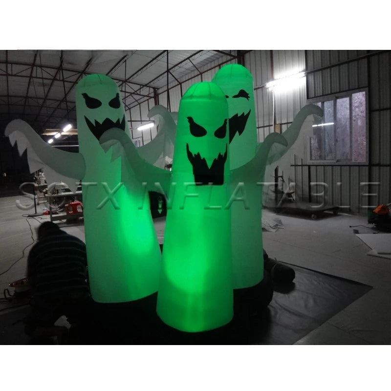 Halloween Party Outdoor Inflatable Halloween Decoration Inflatable Halloween LED Ghost Model with Led Light for