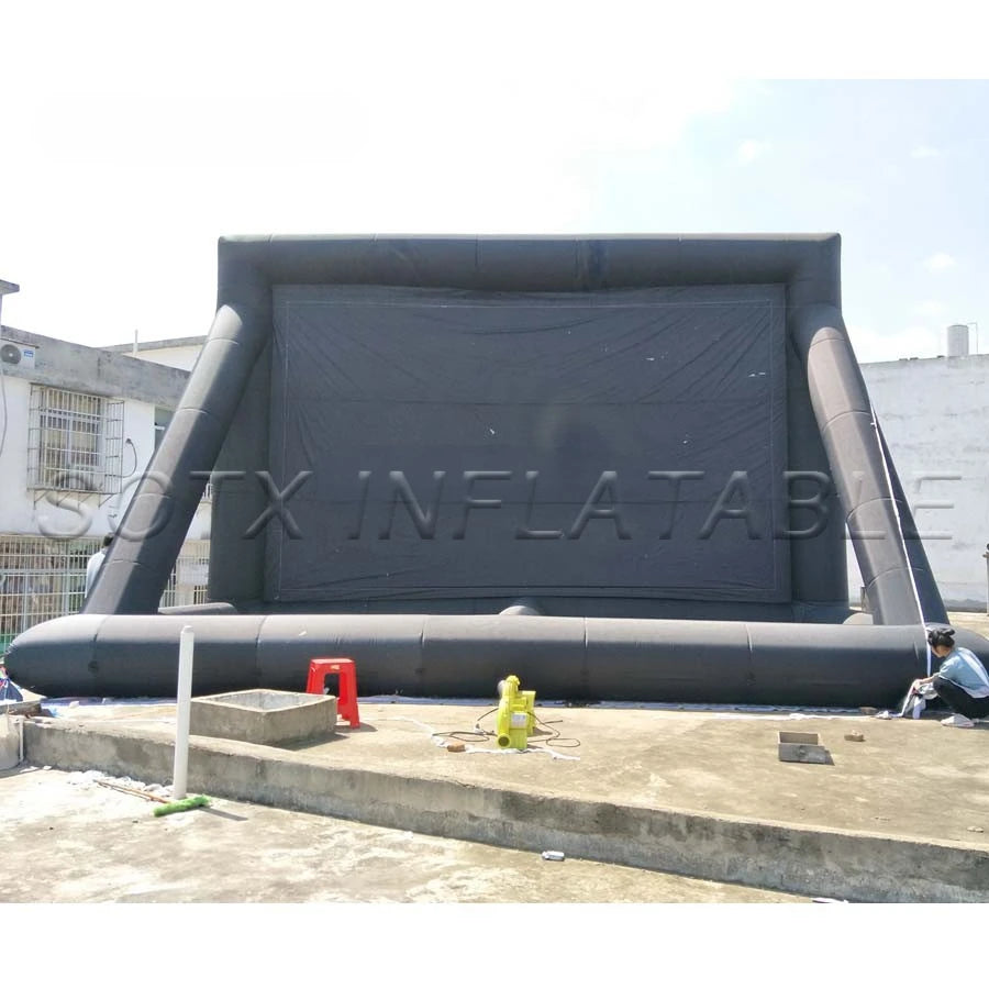 Screen made in China 9X6m Factory directly customized giant Inflatable air structure Movie