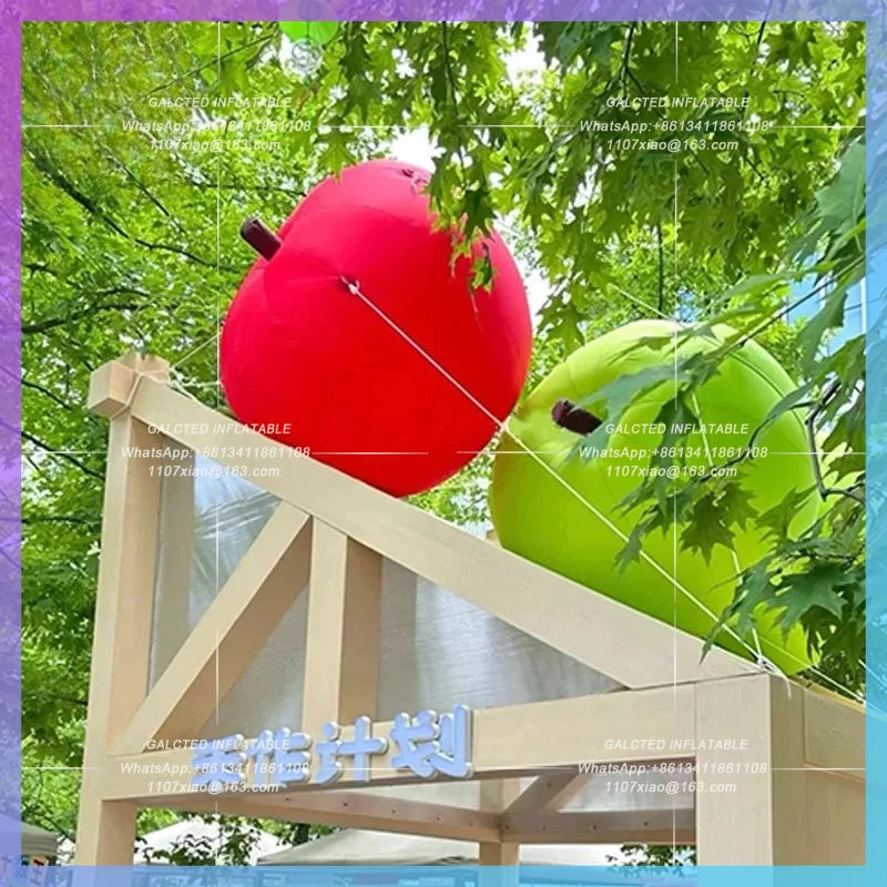 inflatable apple air mold  stage green apple red apple fruit crop bar Giant rural party atmosphere lighting props