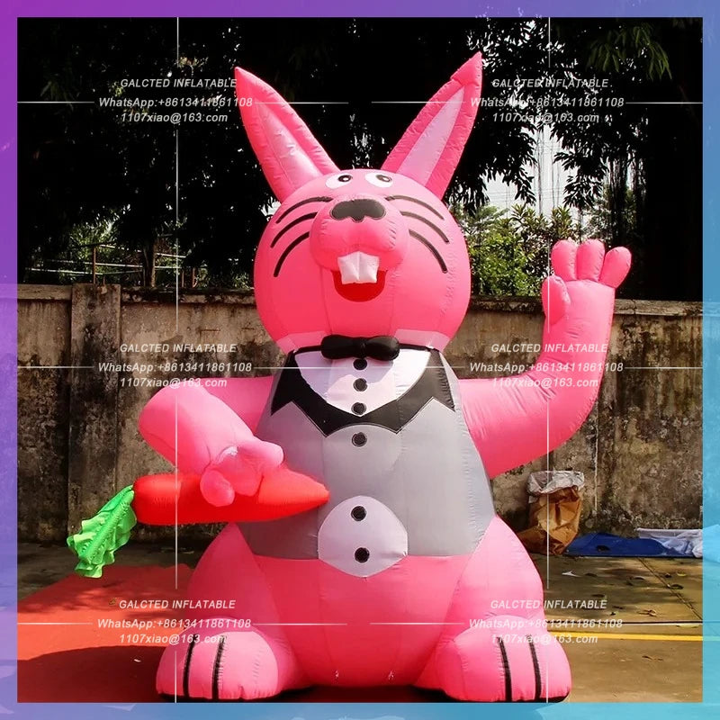 Inflatable Toys Decorative Hare Toy Cute Inflatable Rabbit Cartoon Easter Bunny Various For Advertising