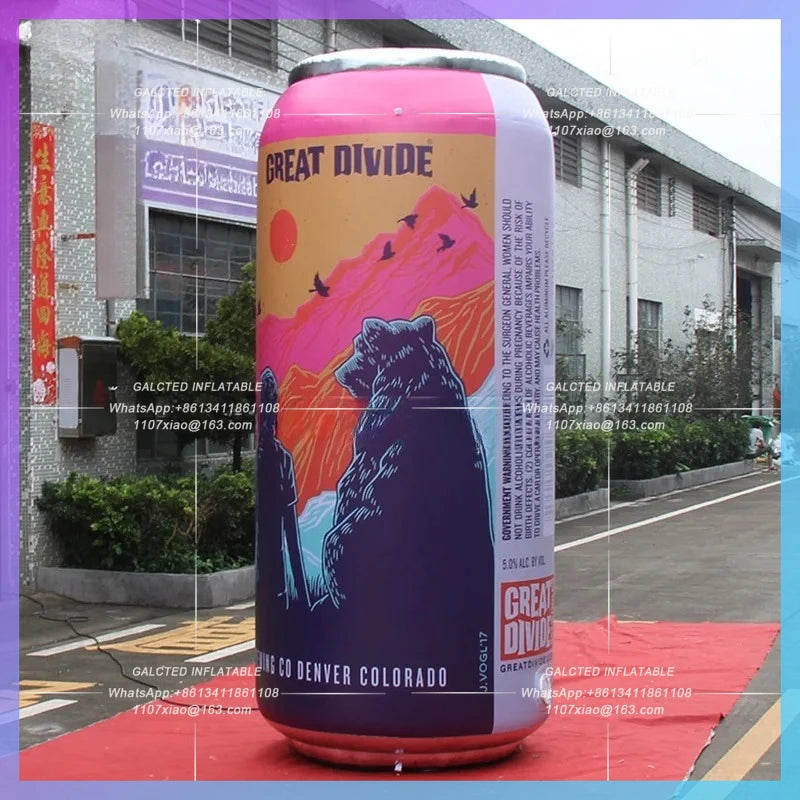 Inflatable Bottle For Shop / Customized Inflatable Drink Can For Decoration / Inflatable Beverage Bottle Can For Advertising