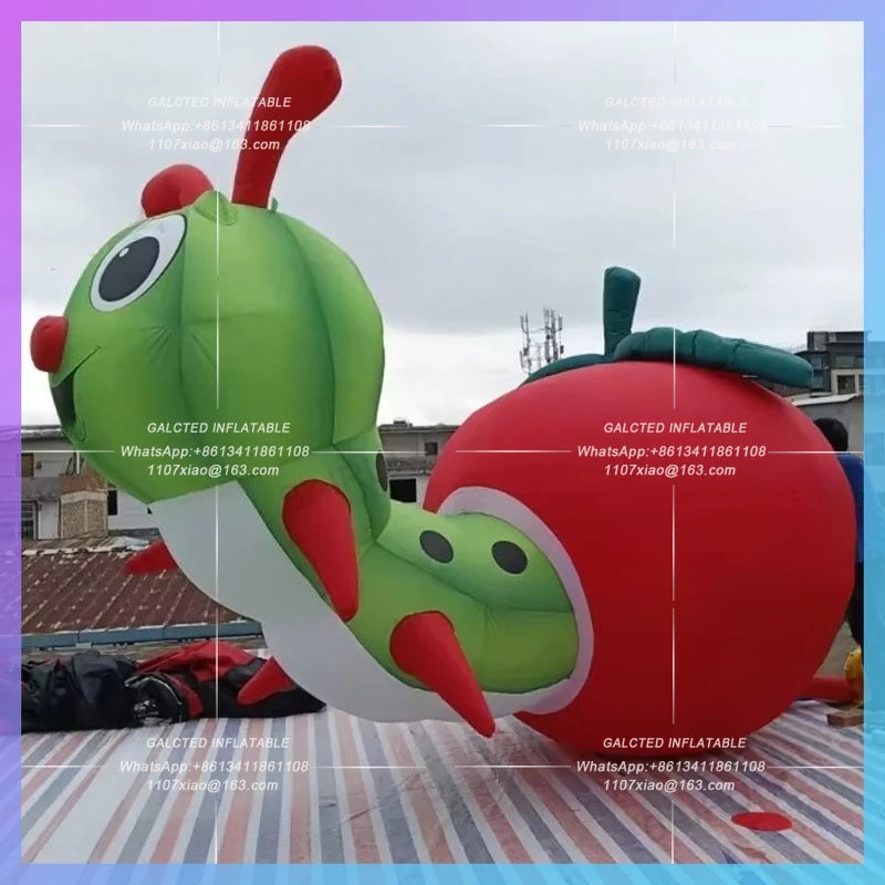 inflatable ant apple cute cartoon animal Factory customize 3meter forest farm plant fruit plant healthy food advertising