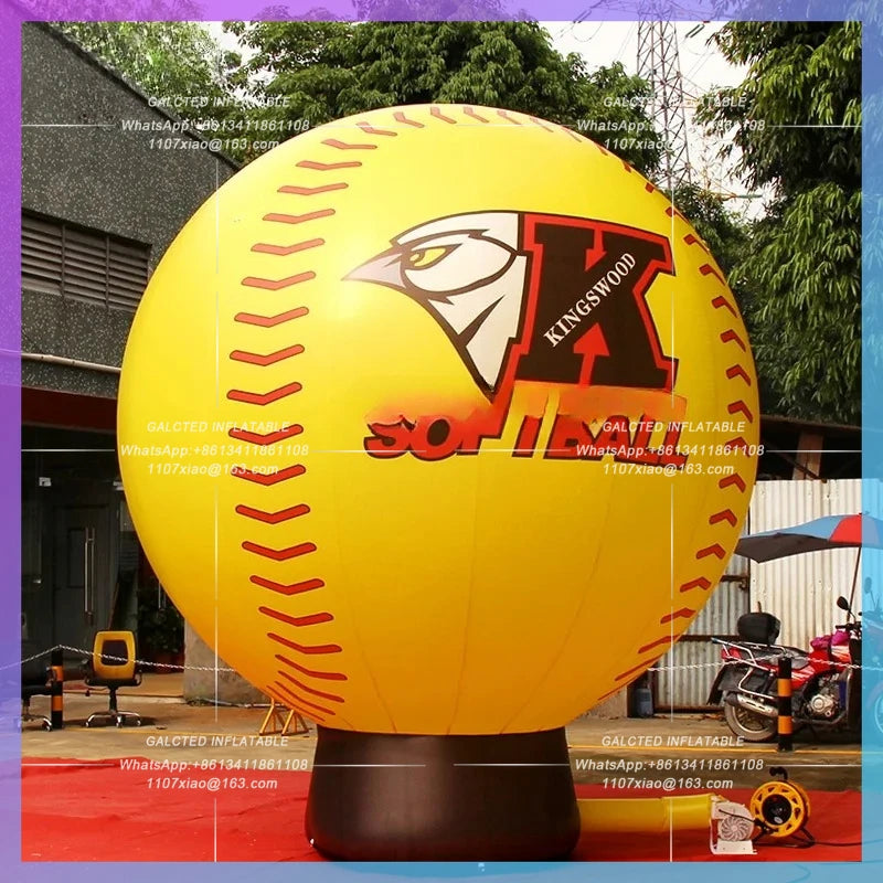 Inflatable Yellow Ground Balloon Customized 13Feet  / Advertising Balloon Inflatable Toys