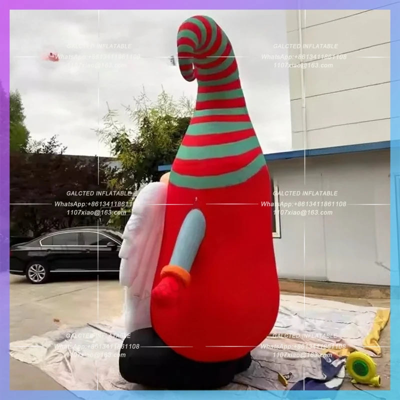 inflatable santa claus for festive party Cute christmas holiday square decoration
