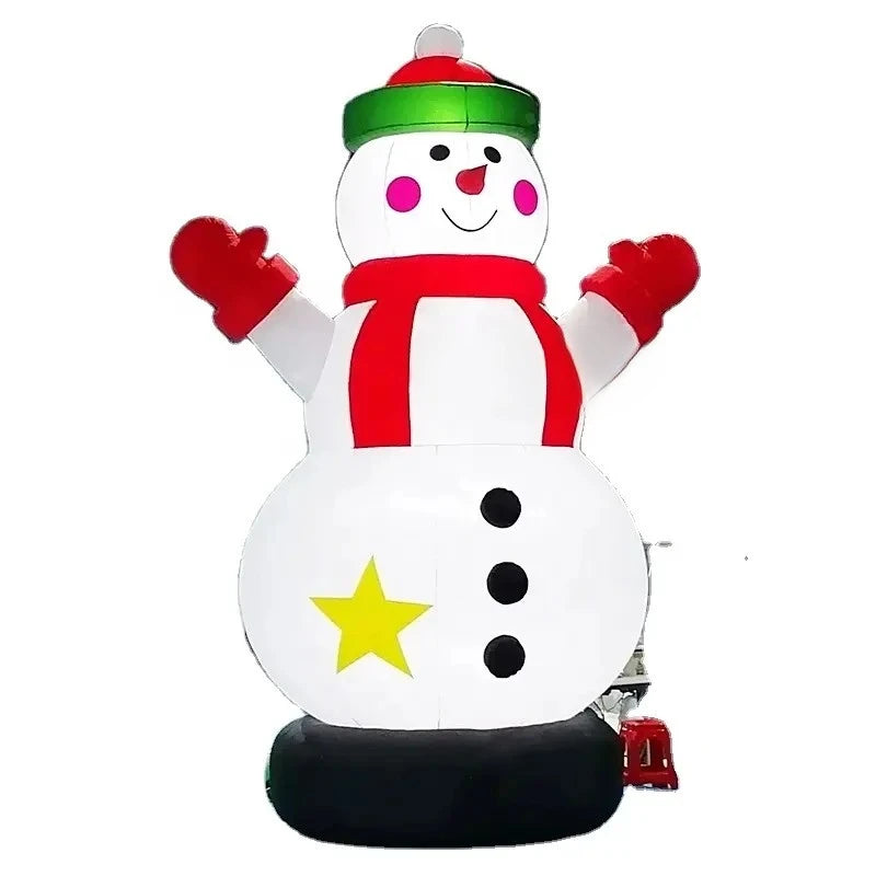 Christmas Decorations 16.4ft Inflatables Snowman Giant Inflatable Snowman Model for Christmas Indoor Outdoor Garden