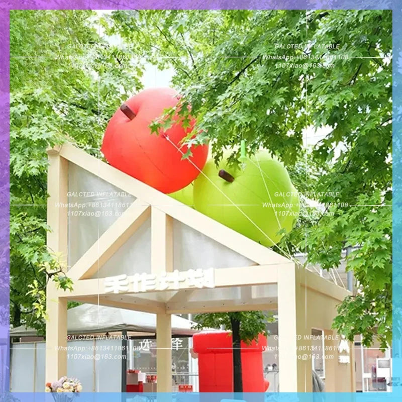 inflatable apple air mold  stage green apple red apple fruit crop bar Giant rural party atmosphere lighting props