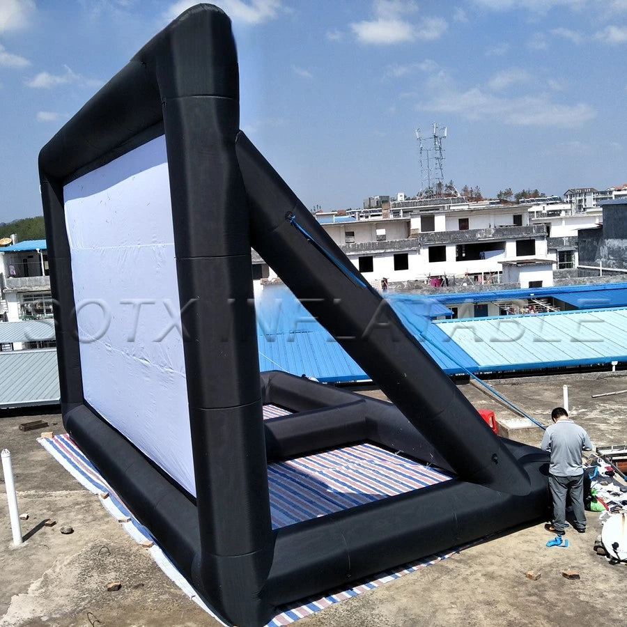Screen made in China 9X6m Factory directly customized giant Inflatable air structure Movie
