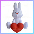rabbit model can be customized Inflatable take care to sit Valentine's Day Confession Party romantic lighting stage props