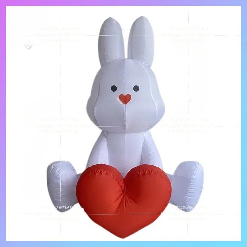 rabbit model can be customized Inflatable take care to sit Valentine's Day Confession Party romantic lighting stage props
