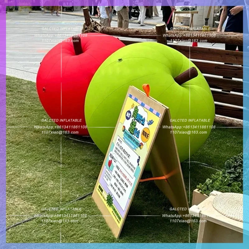 inflatable apple air mold  stage green apple red apple fruit crop bar Giant rural party atmosphere lighting props