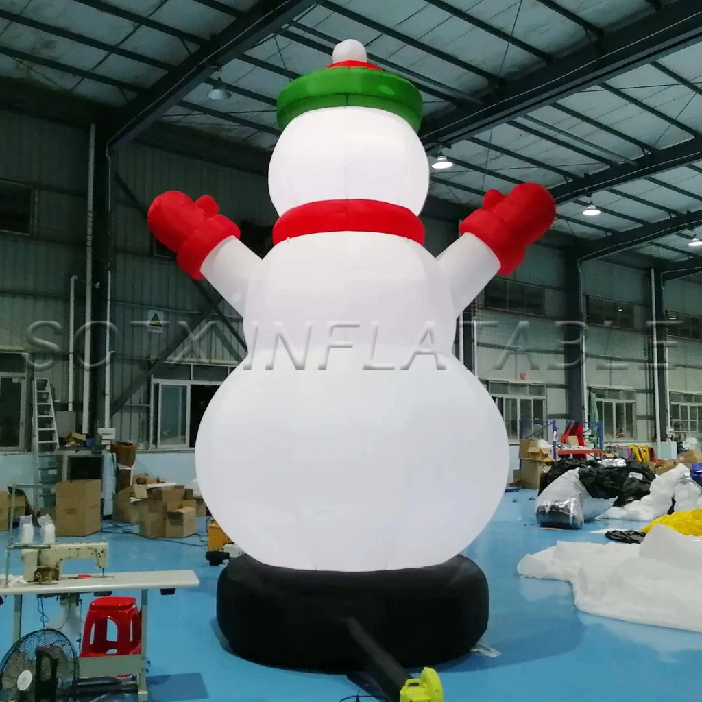 Christmas Decorations 16.4ft Inflatables Snowman Giant Inflatable Snowman Model for Christmas Indoor Outdoor Garden
