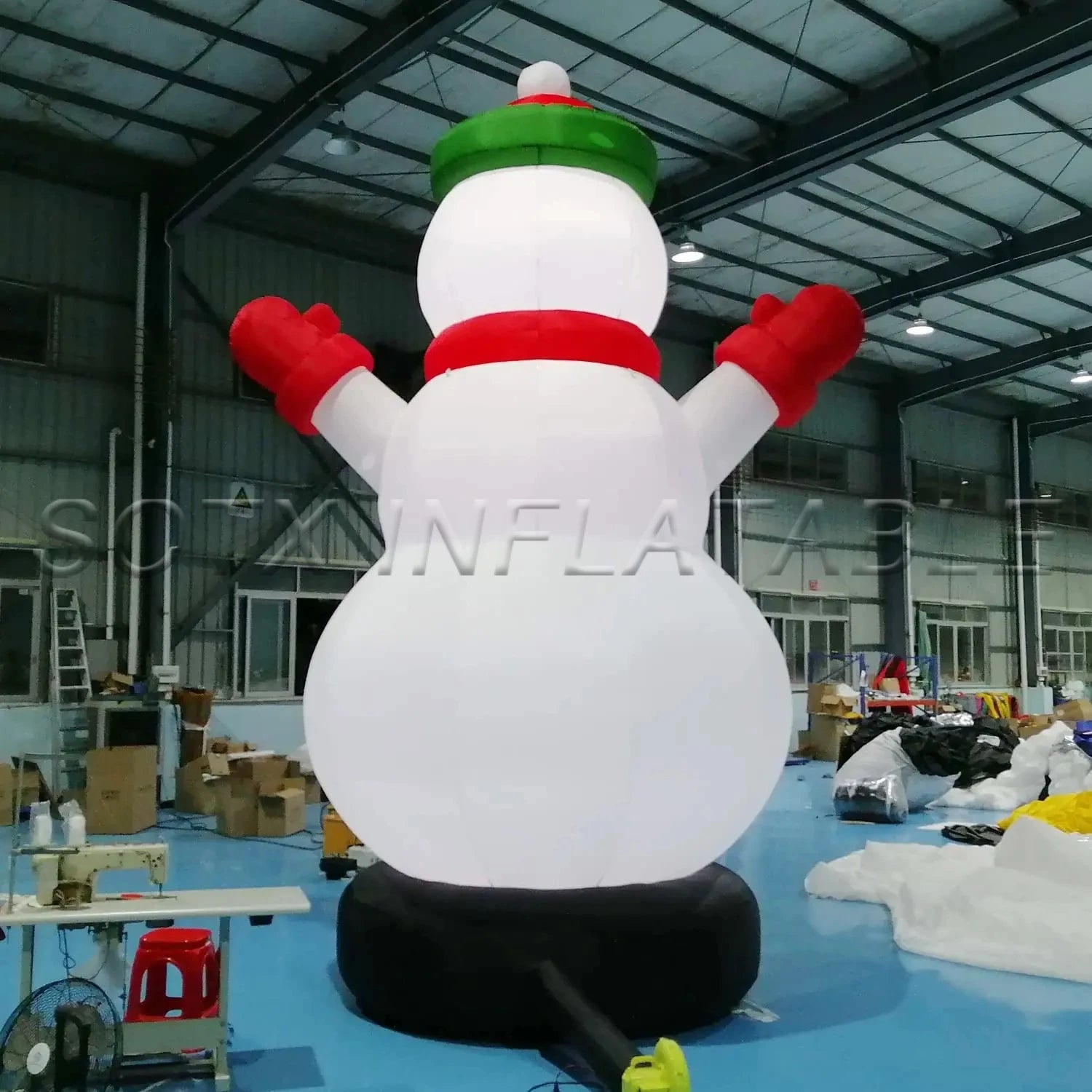 Christmas Decorations 16.4ft Inflatables Snowman Giant Inflatable Snowman Model for Christmas Indoor Outdoor Garden