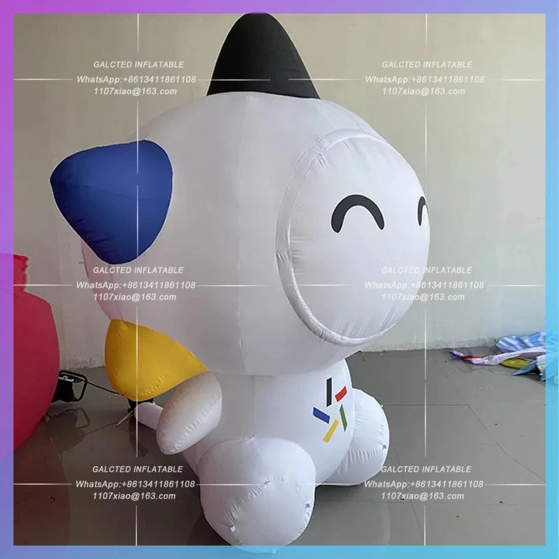 white five-pointed star Snowman Inflatable cartoon music small star model China Sports Lottery mascot advertisement decoration