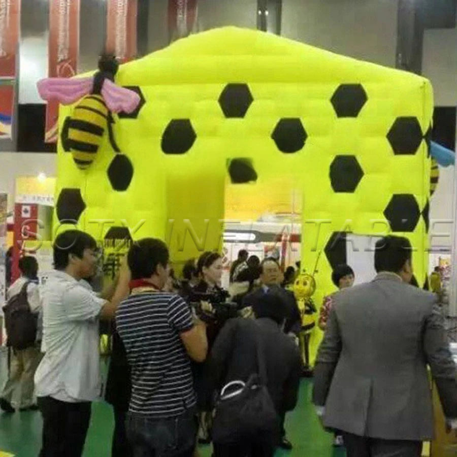 Shows Or Party New Arrival Advertising Inflatable Cube Photo Booth Tent ,Bee House/Tent With Blower For Event,Trade