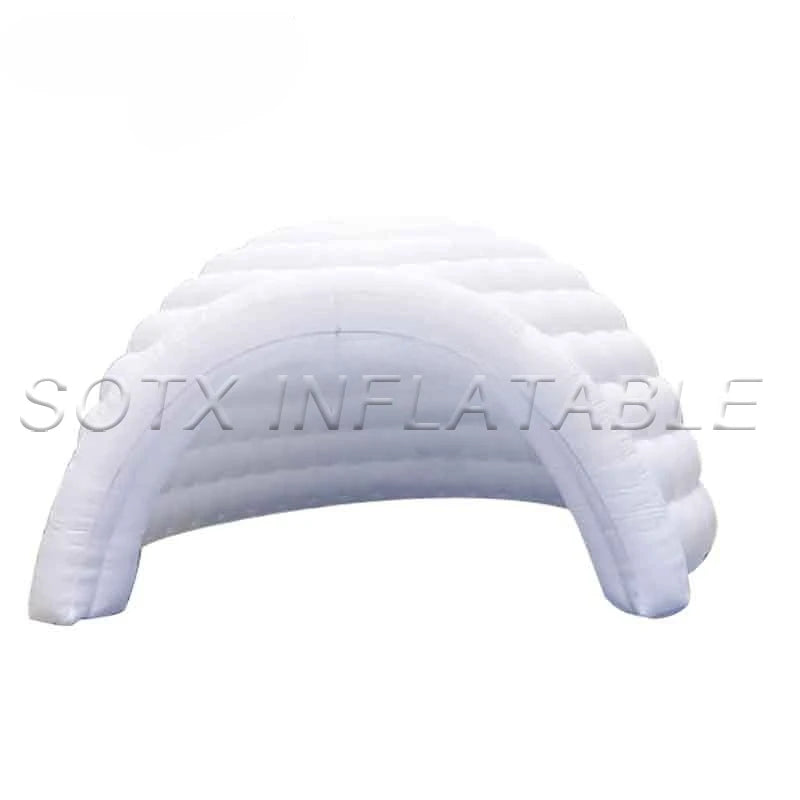 Outdoor Icegloo House 5m Giant Inflatable Dome Tent with Big Opennings LED Lighted Inflatable Igloo Tent Air Marquee