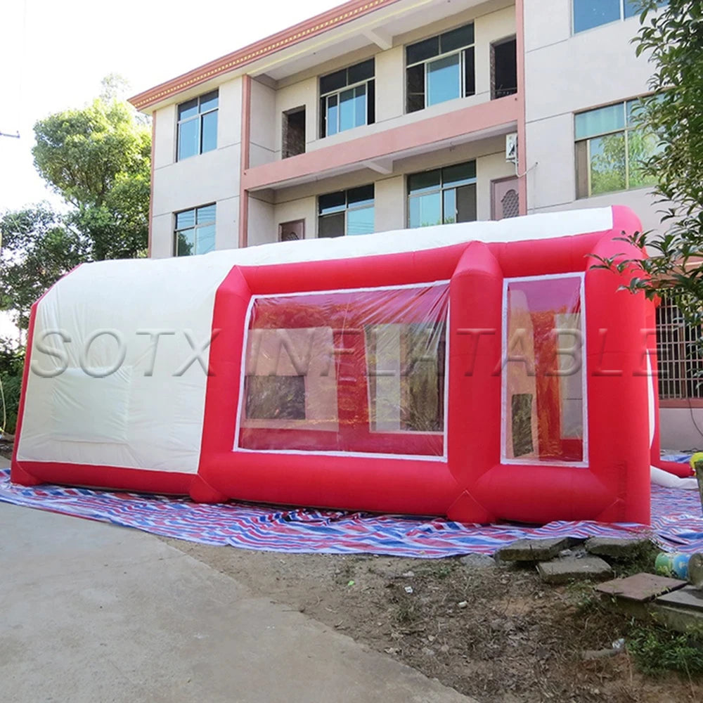 For Car Washing Hot salling Portable Inflatable Spray Booth Rental, Inflatable Paint Booth tent Hire Including Air Blower