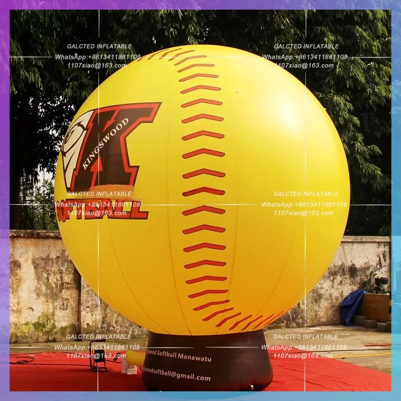 Inflatable Yellow Ground Balloon Customized 13Feet  / Advertising Balloon Inflatable Toys