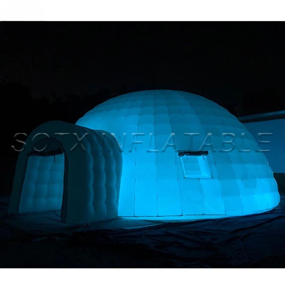 And Decoration Giant Portable White Inflatable Igloo Tent Outdoor Dome Event Party Wigwam With Air Blower For Advertising