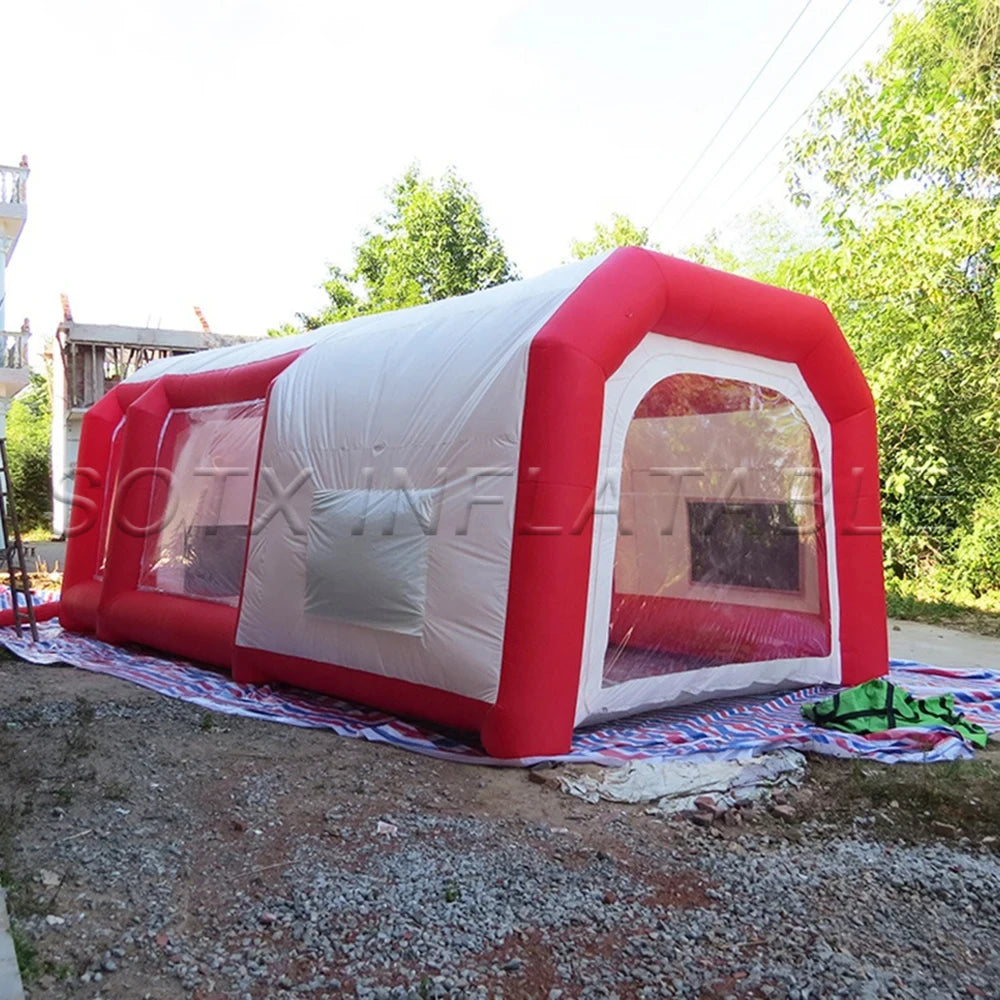For Car Washing Hot salling Portable Inflatable Spray Booth Rental, Inflatable Paint Booth tent Hire Including Air Blower