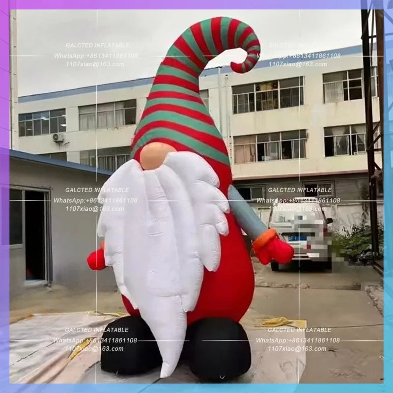 inflatable santa claus for festive party Cute christmas holiday square decoration