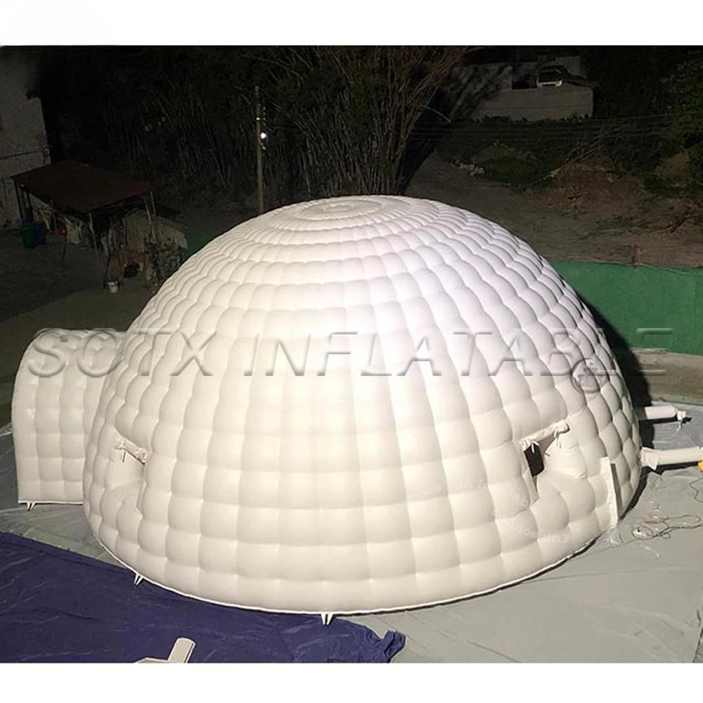 And Decoration Giant Portable White Inflatable Igloo Tent Outdoor Dome Event Party Wigwam With Air Blower For Advertising