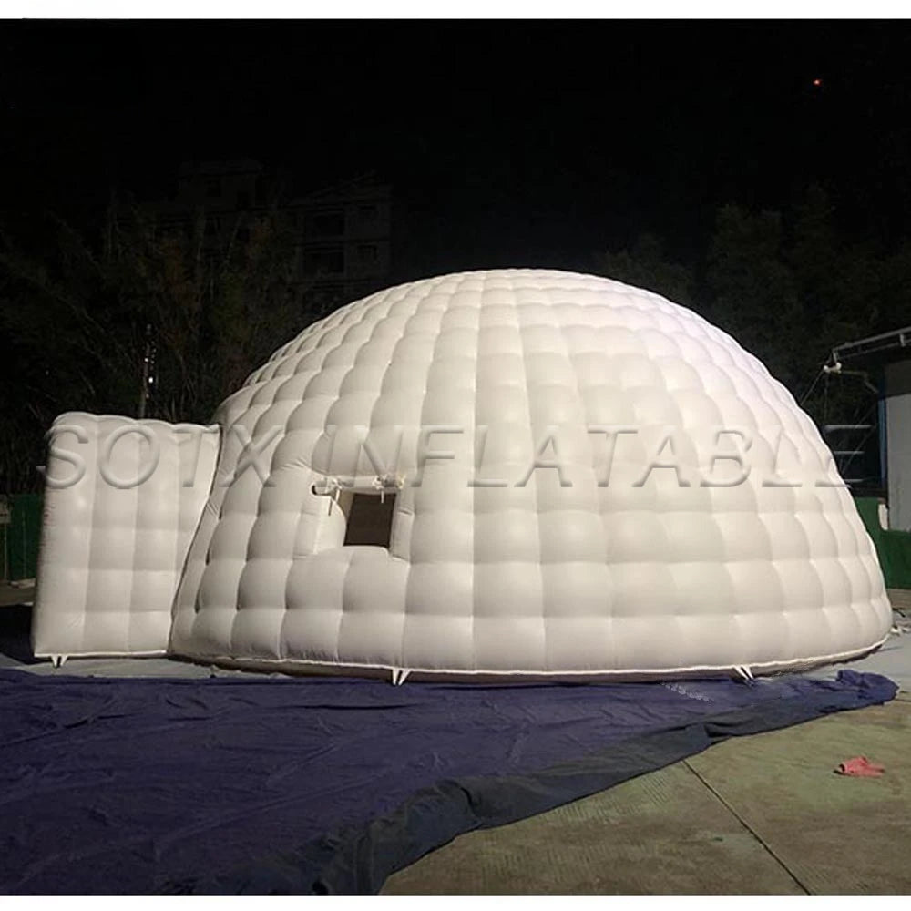 And Decoration Giant Portable White Inflatable Igloo Tent Outdoor Dome Event Party Wigwam With Air Blower For Advertising