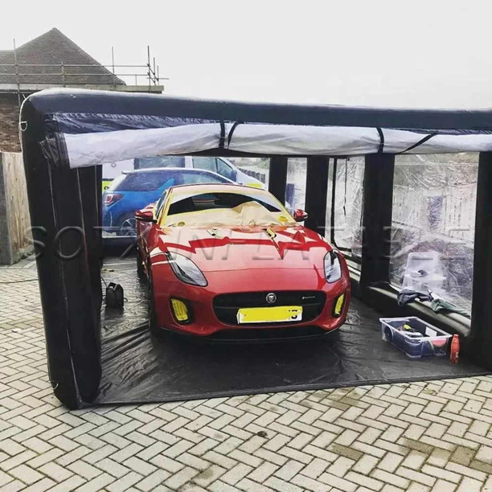with Fatory Price Durable Outdoor Customized Inflatable Car Garage Tent Mobile Inflatable Car Wash Tent