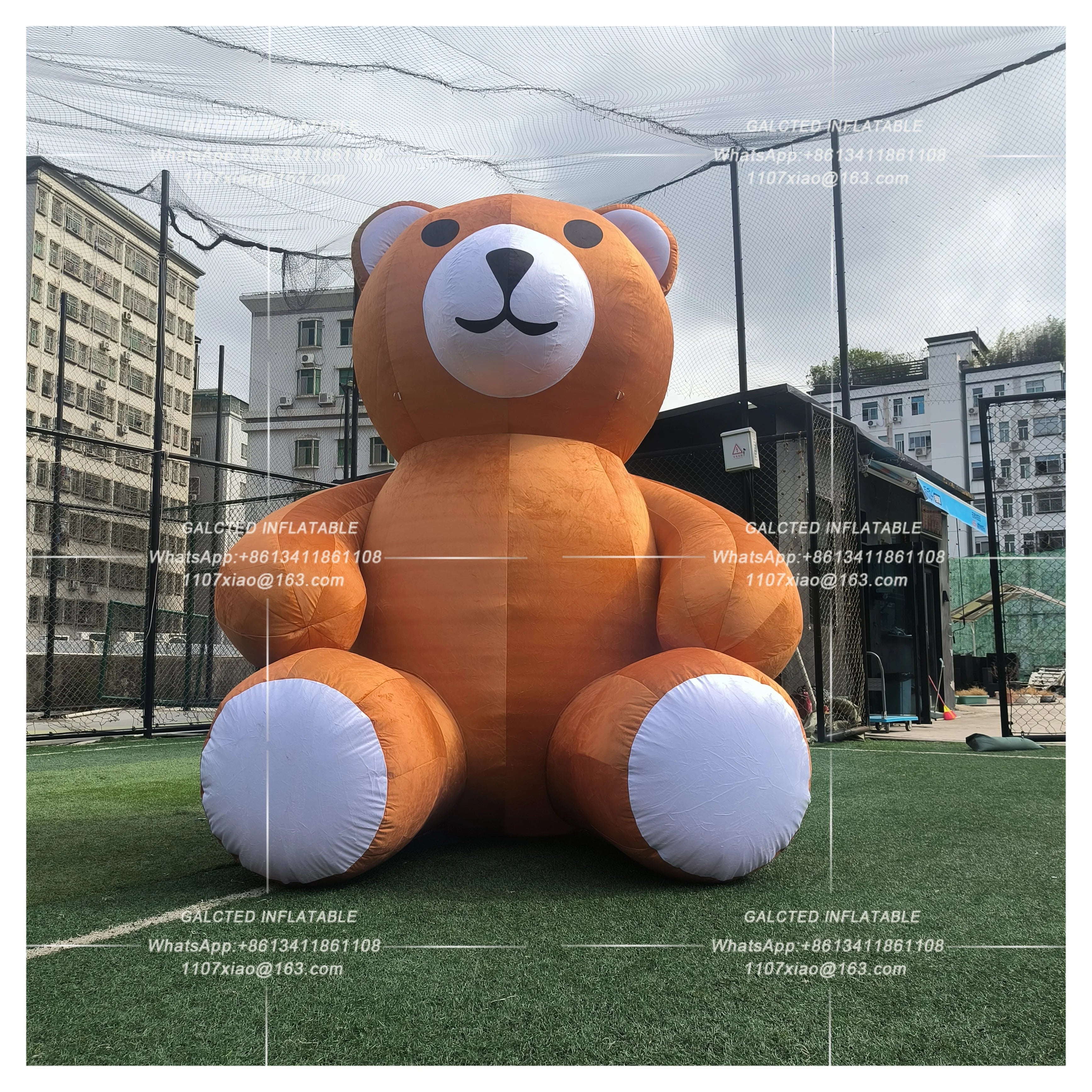 Inflatable Teddy Bear With Blower Giant Outdoor Advertising Display For Event Decoration And Promotion