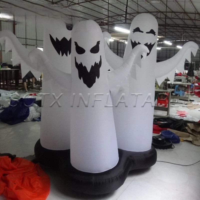 Halloween Party Outdoor Inflatable Halloween Decoration Inflatable Halloween LED Ghost Model with Led Light for
