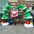 Party Decor Made In China Factory Price Christmas Inflatable Arch Holiday Supplies Santa Swings Archway For Outdoor Indoor