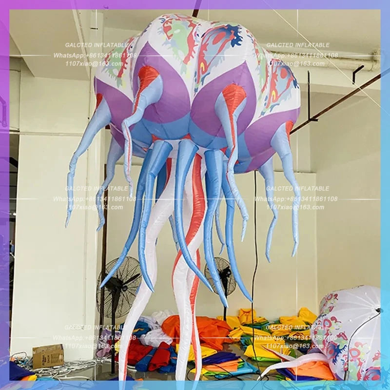 Mall Night Club Bar Marine Life Inflatable Cartoon Dream Jellyfish Air Model theme park hanging lights props