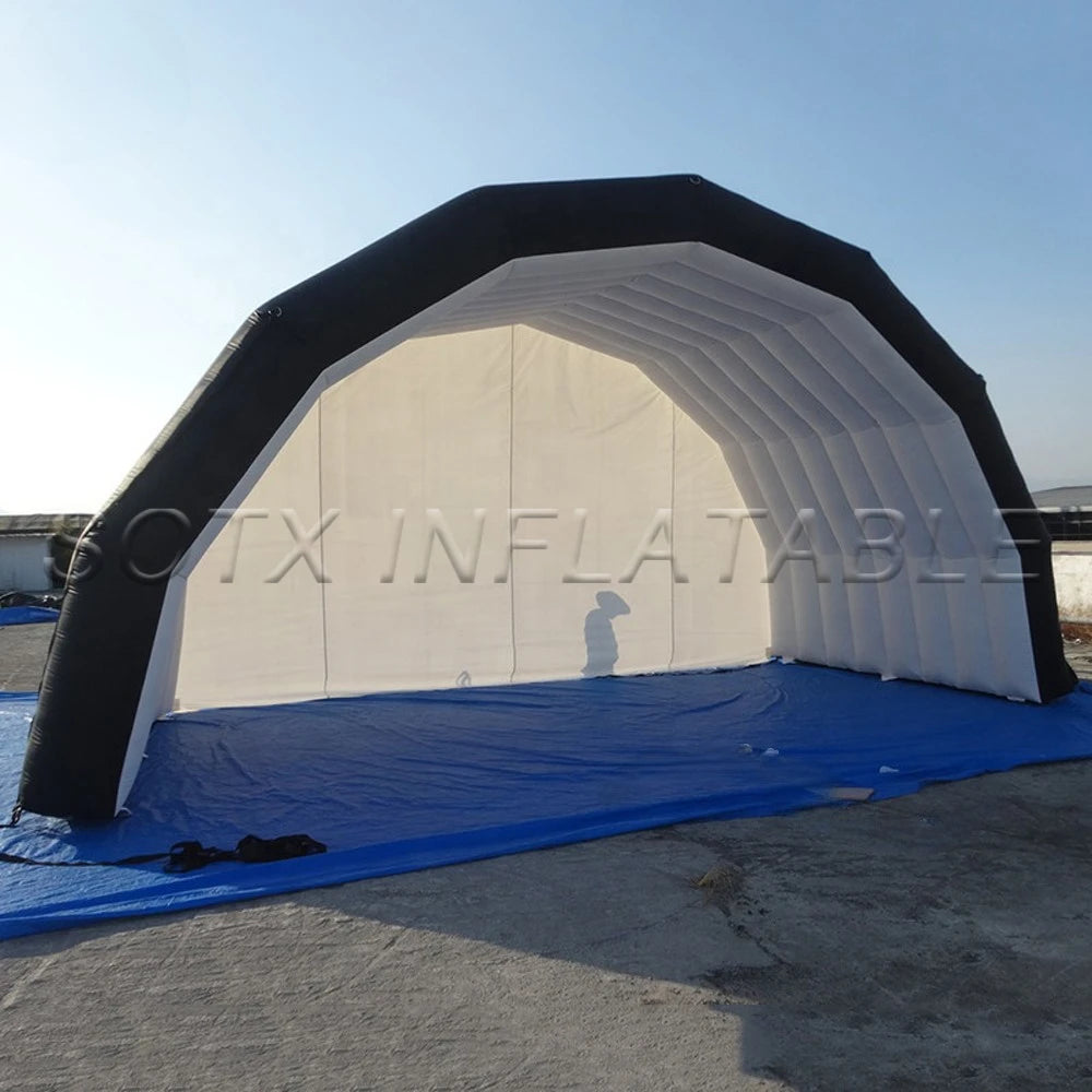 uilding With Continuous Blower Dome Shaped Large Inflatable Stage Tent Luxury Marquee Disco Trade Show House