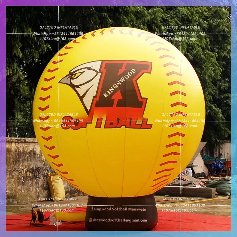 Inflatable Yellow Ground Balloon Customized 13Feet  / Advertising Balloon Inflatable Toys