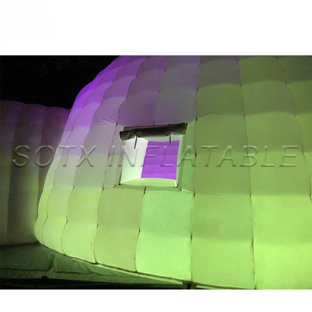 And Decoration Giant Portable White Inflatable Igloo Tent Outdoor Dome Event Party Wigwam With Air Blower For Advertising