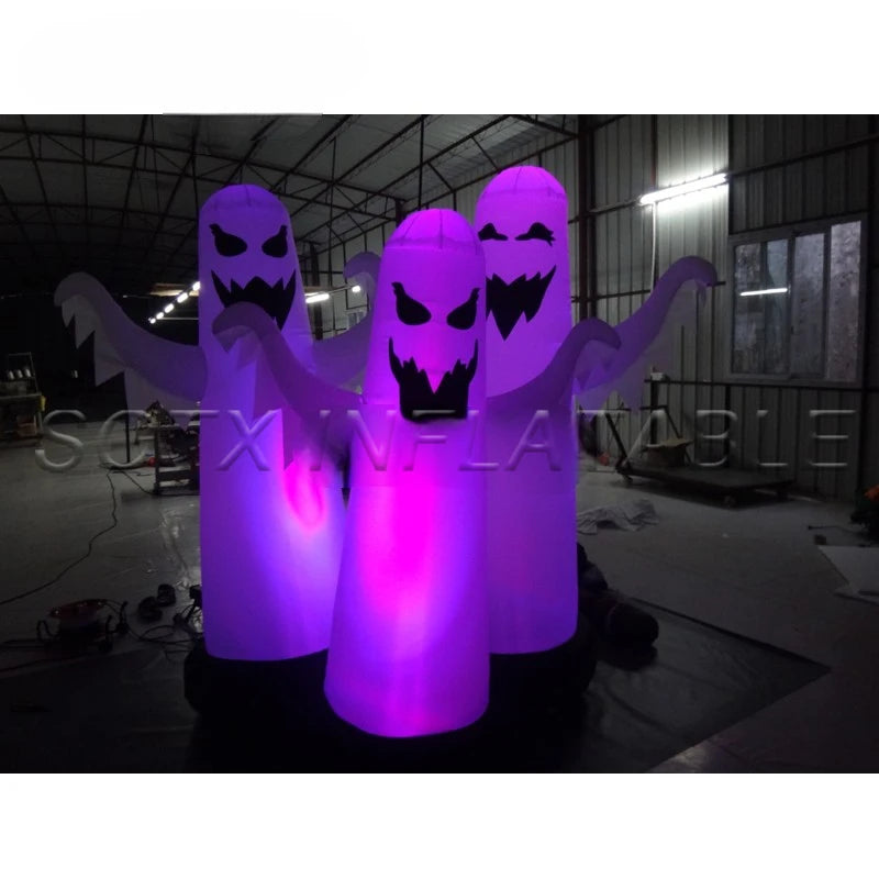 Halloween Party Outdoor Inflatable Halloween Decoration Inflatable Halloween LED Ghost Model with Led Light for