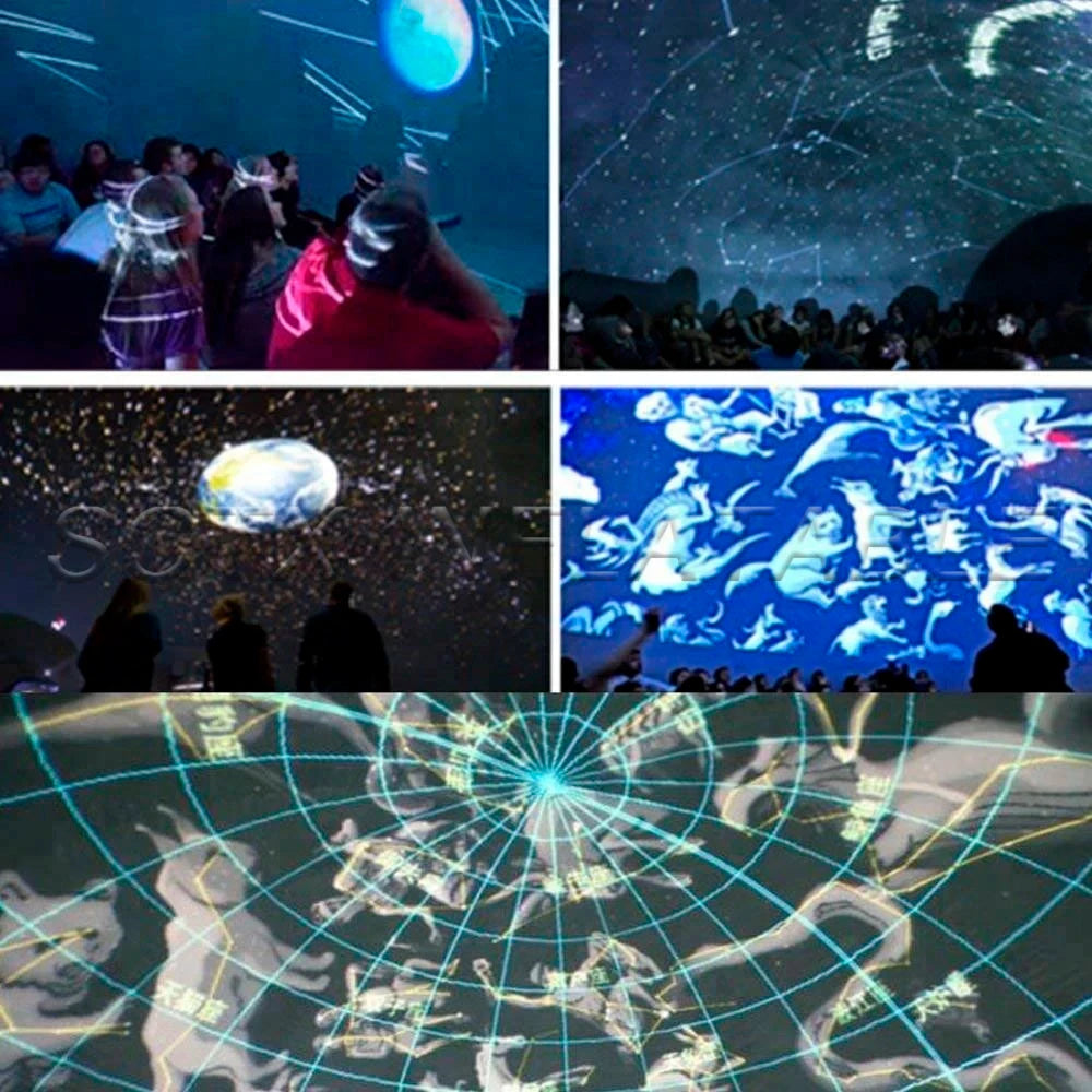 Education Event6 M Mobile Black Inflatable Planetarium Dome,360 Degree Astronomical Tent Movie Cinema Area For Scienc