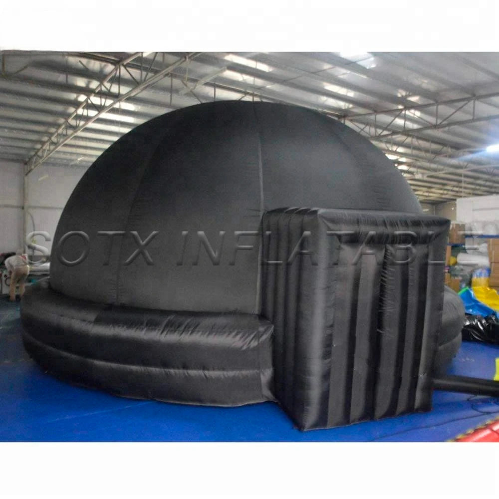 Education Event6 M Mobile Black Inflatable Planetarium Dome,360 Degree Astronomical Tent Movie Cinema Area For Scienc