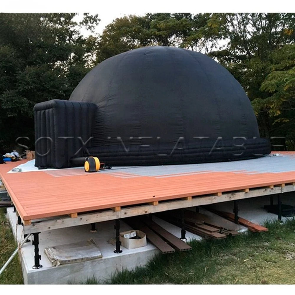 Education Event6 M Mobile Black Inflatable Planetarium Dome,360 Degree Astronomical Tent Movie Cinema Area For Scienc
