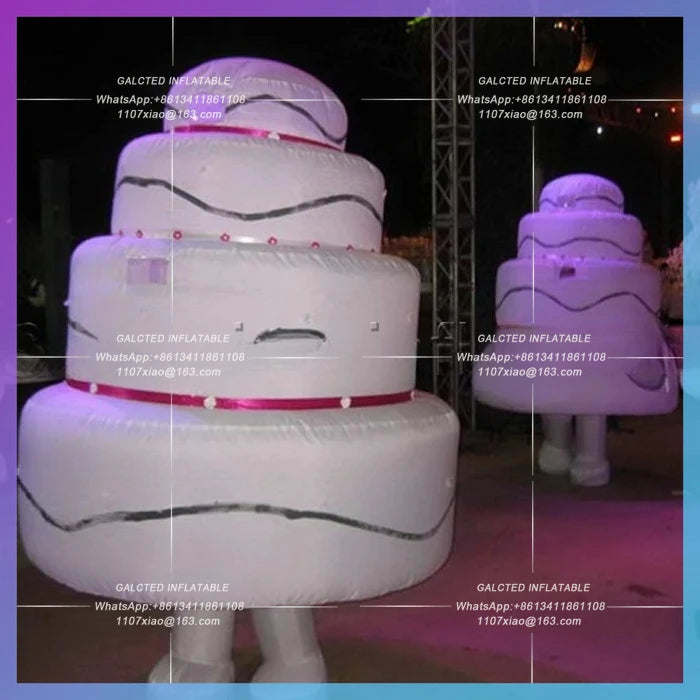 inflatable cake costume Adult happy birthday cake walk about  inflatable moving cartoon for promotional