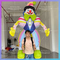 Inflatable Air Model for Playground 3.5M Cartoon Clown DIY Walking Dance Performance Props Festival Supermarket Circus Puppet